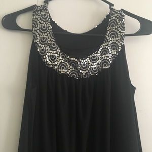Black and Sequin cocktail dress